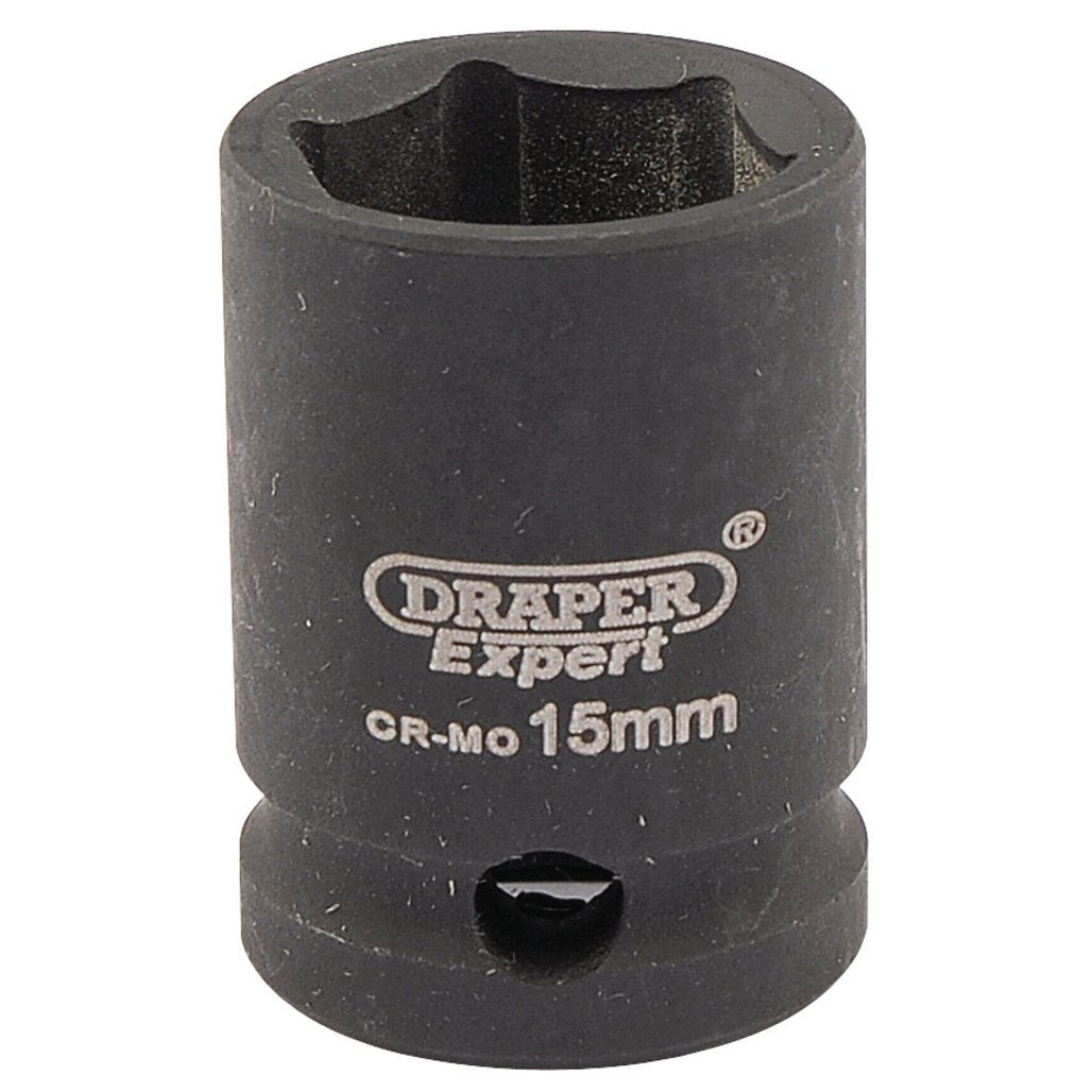 Draper HI-TORQ® 6 Point Impact Socket, 3/8" Sq. Dr., 15mm 06875