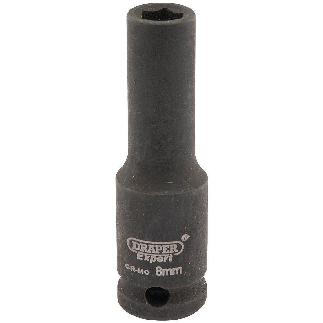 Draper HI-TORQ® 6 Point Deep Impact Socket, 3/8" Sq. Dr., 8mm 06881