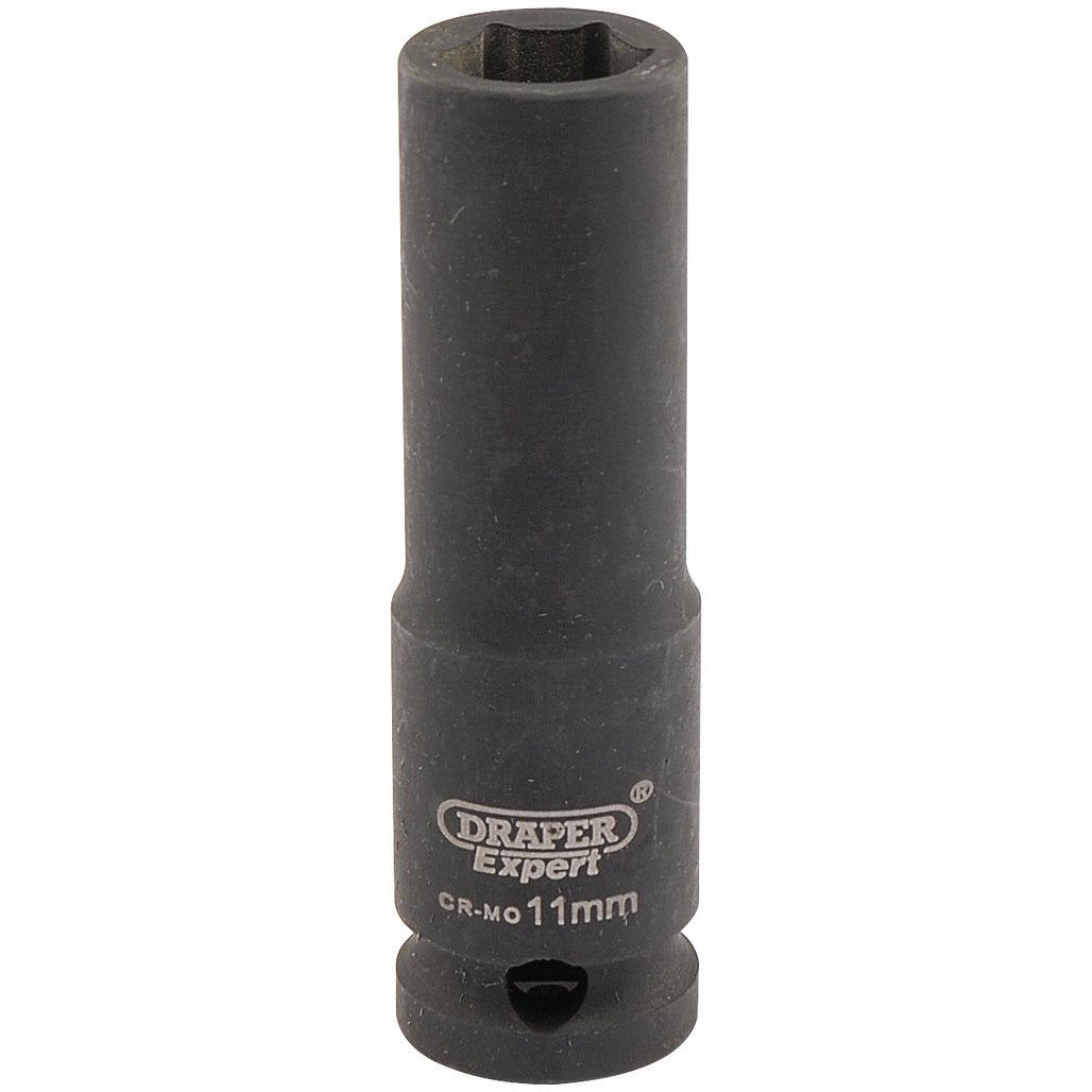 Draper HI-TORQ® 6 Point Deep Impact Socket, 3/8" Sq. Dr., 11mm 06884