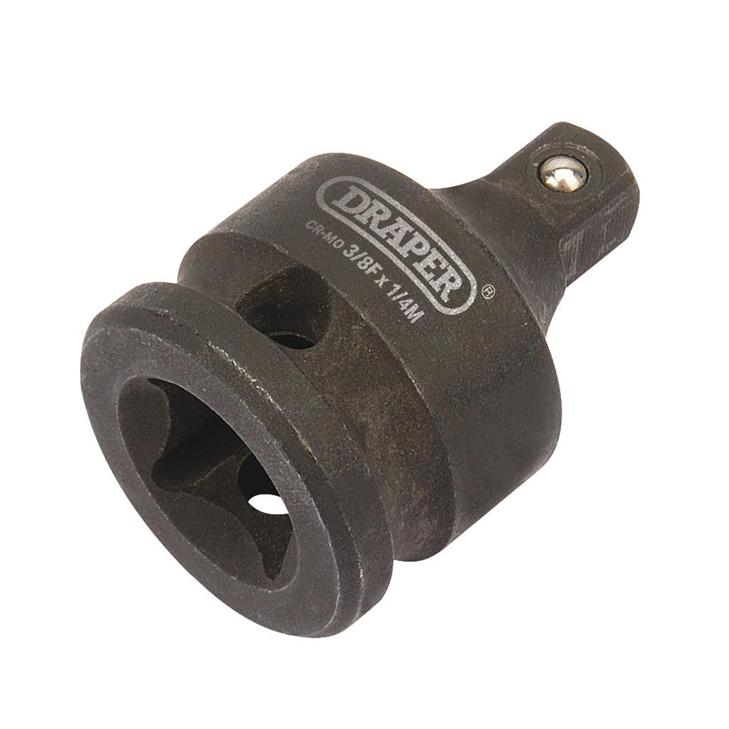 Draper Impact Socket Converter, 3/8"(F) x 1/4"(M) 07022
