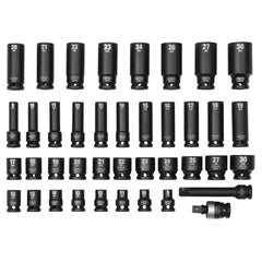 Draper Hi-TORQ® Impact Socket Set, 1/2" Sq. Dr. (40 Piece) 07106