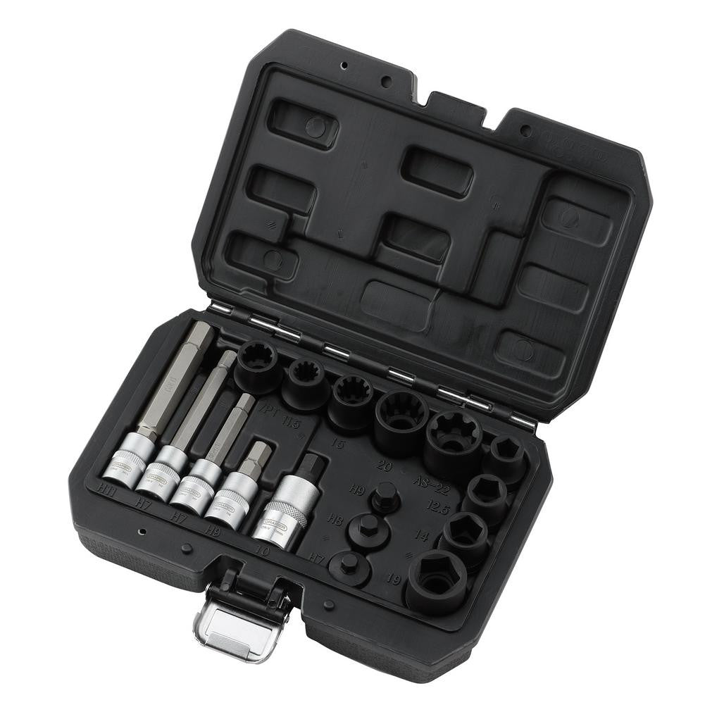 Draper Brake Caliper Socket and Bit Set (17 Piece) 07114