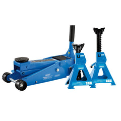 Draper Trolley Jack and Axle Stand Kit (3 Tonne) 07290