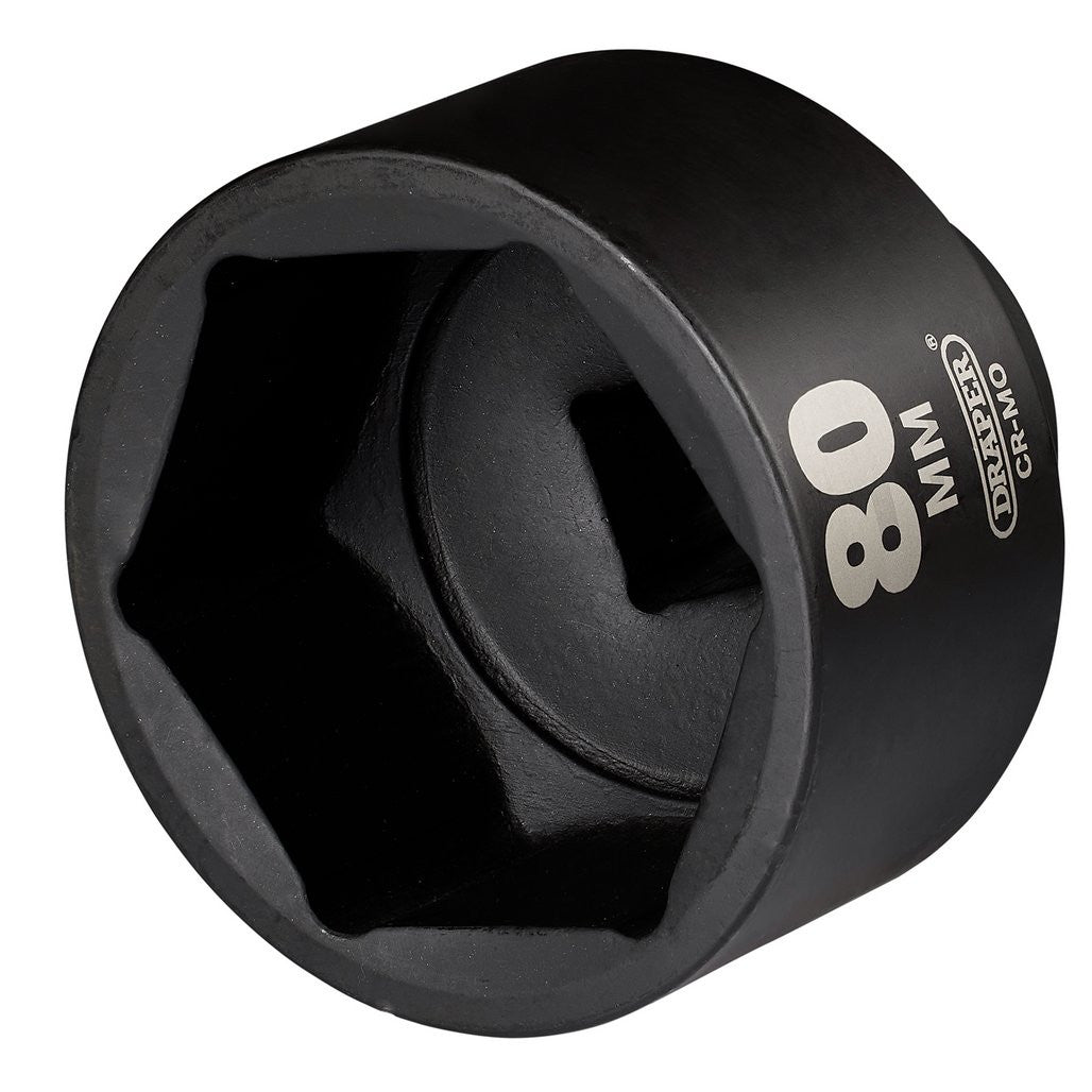 Draper HI-TORQ® Impact Socket, 1" Sq. Dr. 80mm 08505