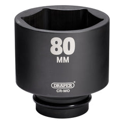 Draper HI-TORQ® Deep Impact Socket, 1" Sq. Dr., 80mm 08525