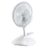 Draper 230V Clip-On Desk Fan, 6"/150mm, 15W 08710