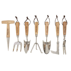 Draper Heritage Stainless Steel Garden Tool Set with Ash Handles (7 Piece) 09000