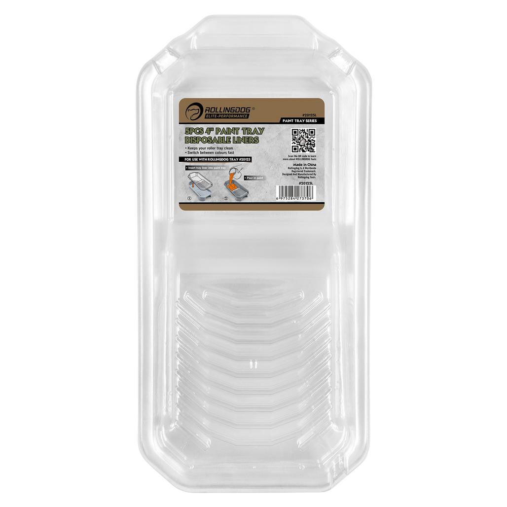 Draper ROLLINGDOG Paint Tray Liners, 4"/100mm (Pack of 5) 09355