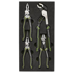 Draper Expert High Leverage Pliers Set with Water Pump Pliers in EVA Foam Tray (4 Piece) 09778
