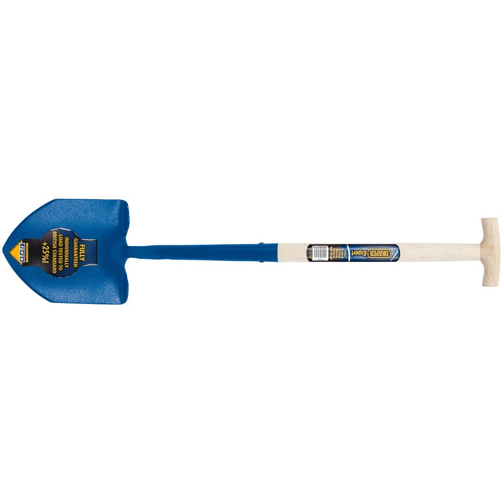 Draper Expert Contractors Round Mouth Shovel with Ash Shaft and T-Handle 10874