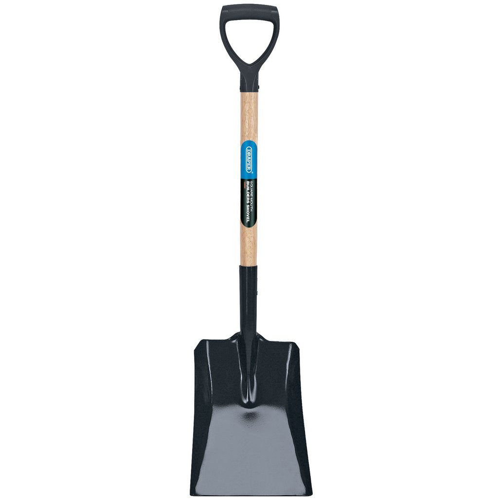 Draper Carbon Steel Square Mouth Builders Shovel with Hardwood Shaft 10904