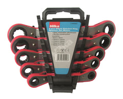 Hilka 5 pce Ratchet Ring Spanner Set Metric 11505002