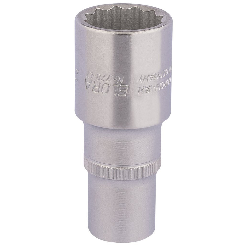 Draper Elora Deep Bi-Hexagon Socket, 1/2" Sq. Dr., 24mm 11937