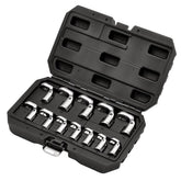 Draper Flexible Crowfoot Socket Wrench Set, 3/8" Sq. Dr. (12 Piece) 12403