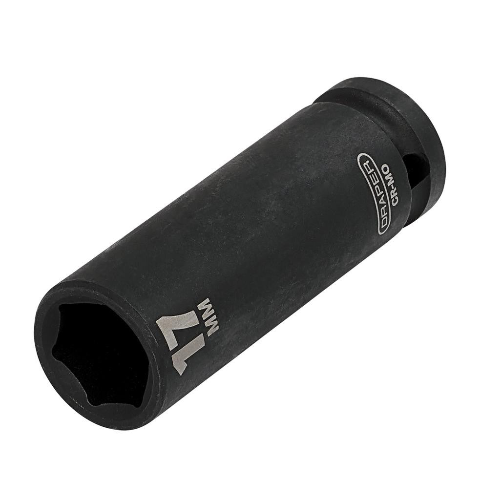 Draper HI-TORQ® Deep Impact Socket, 1/2" Sq. Dr., 17mm 12743