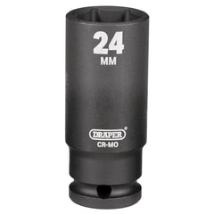 Draper HI-TORQ® Deep Impact Socket, 1/2" Sq. Dr., 24mm 12746