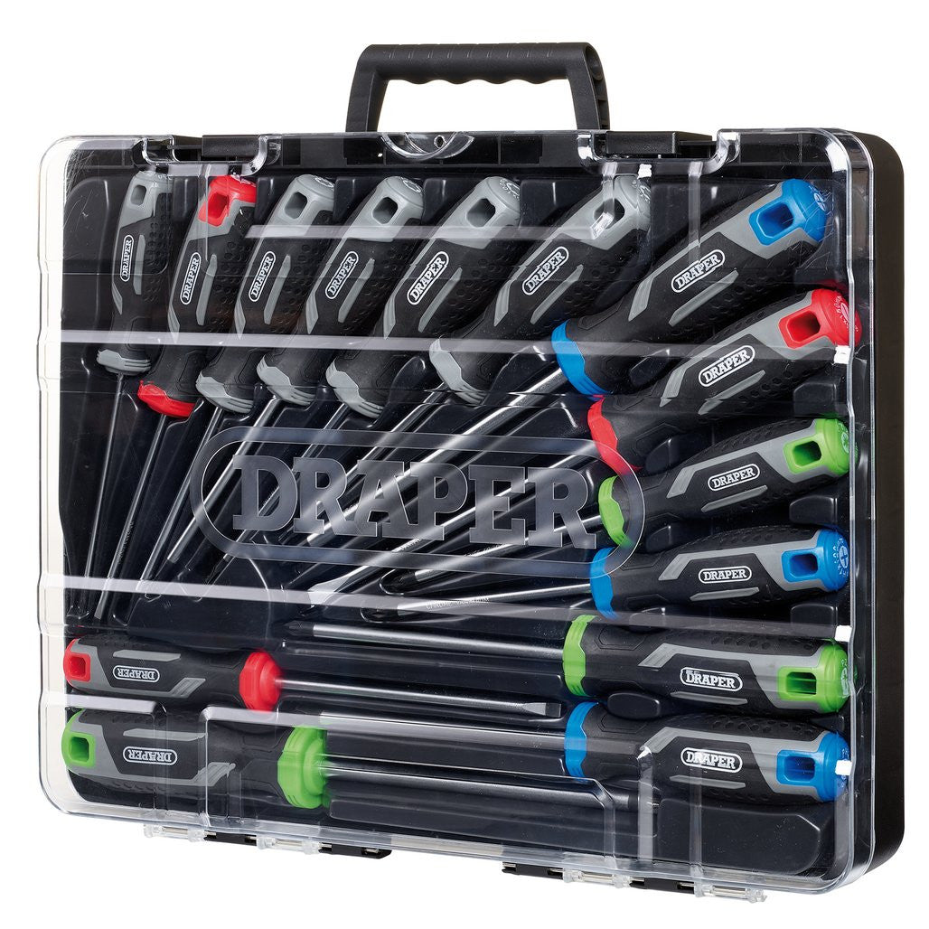 Draper Soft Grip Screwdriver Set with TX-STAR® (14 Piece) 13437