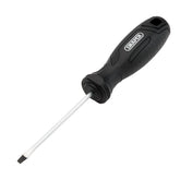 Draper Slotted Hard Grip Screwdriver, 3 x 75mm 13529