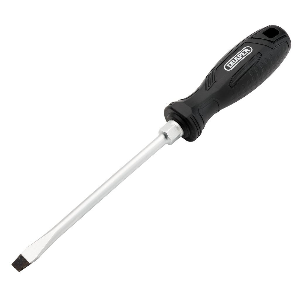 Draper Slotted Hard Grip Screwdriver, 8 x 150mm 13552