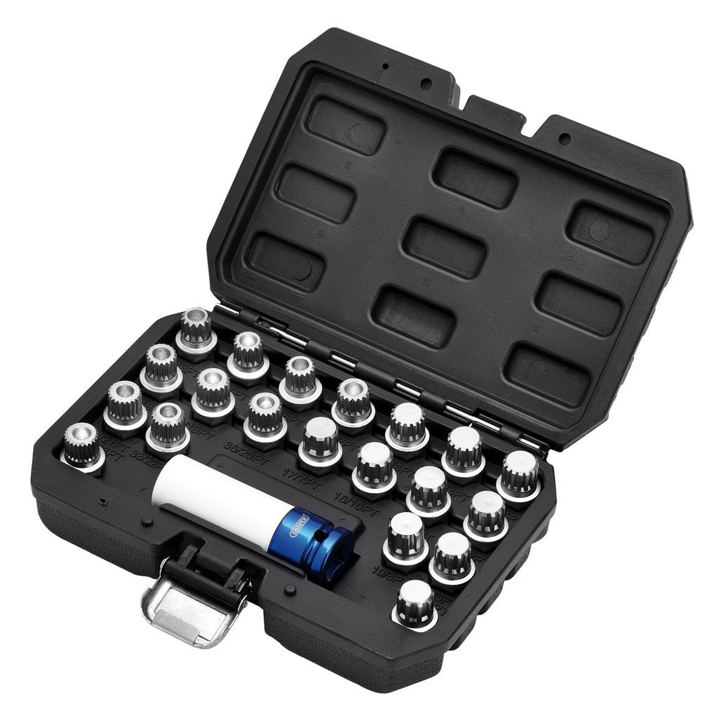 Draper BMW Locking Wheel Socket Set (21 Piece) 13599