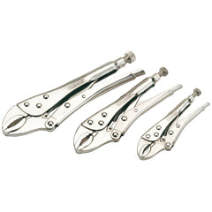 Draper Curved Jaw Self Grip Pliers Set (3 Piece) 14040