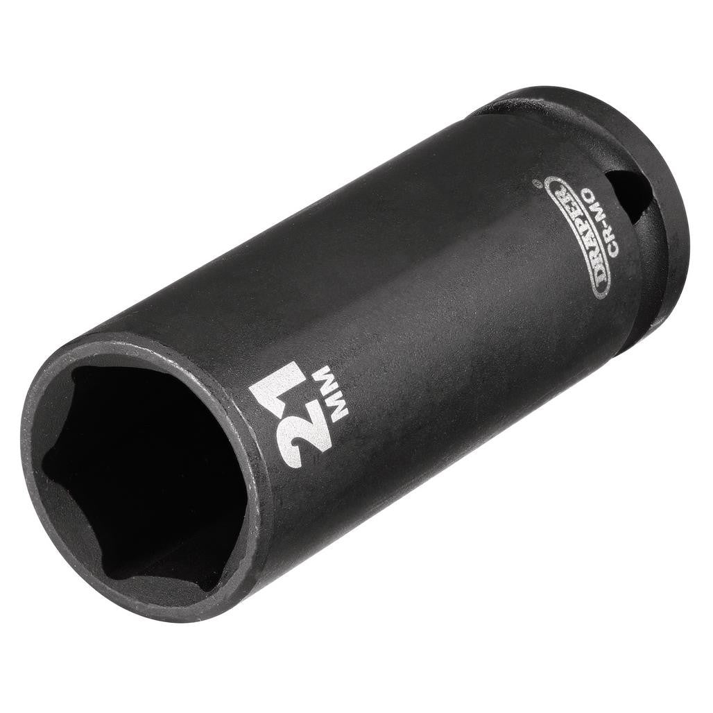 Draper HI-TORQ® Deep Impact Socket, 1/2" Sq. Dr., 21mm 14104
