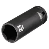 Draper HI-TORQ® Deep Impact Socket, 1/2" Sq. Dr., 21mm 14104
