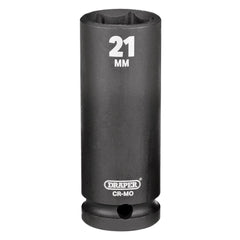 Draper HI-TORQ® Deep Impact Socket, 1/2" Sq. Dr., 21mm 14104