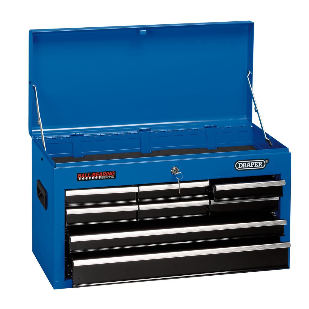 Draper Tool Chest, 8 Drawer, 26", Blue 14898
