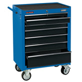 Draper Roller Tool Cabinet, 7 Drawer, 26", Blue 15040