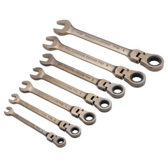 Draper Flexible Head Ratcheting Metric Combination Spanner Set (7 Piece) 15087