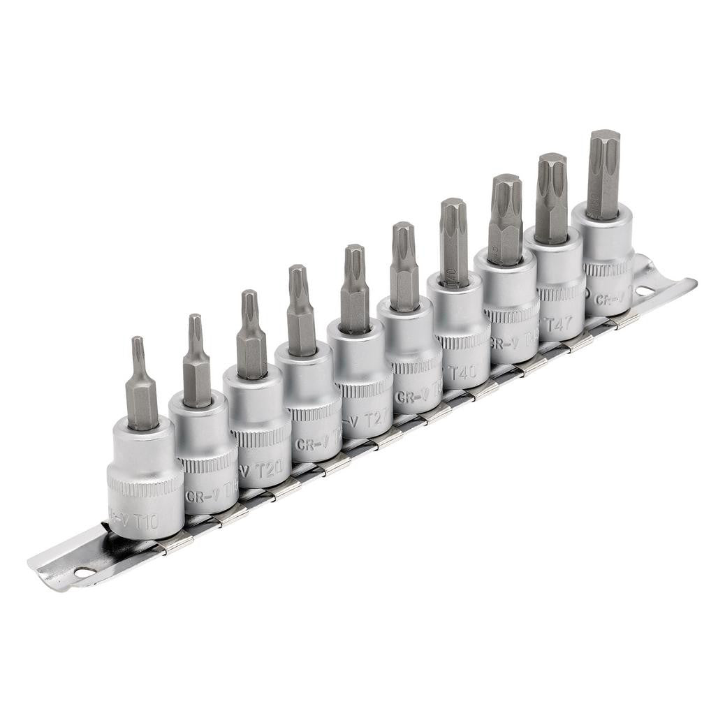 Draper Expert TX-STAR® Socket Bit Set, 3/8" Sq. Dr., 48mm (10 Piece) 16309