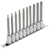 Draper Expert TX-STAR® Socket Bit Set, 3/8" Sq. Dr., 100mm (10 Piece) 16310