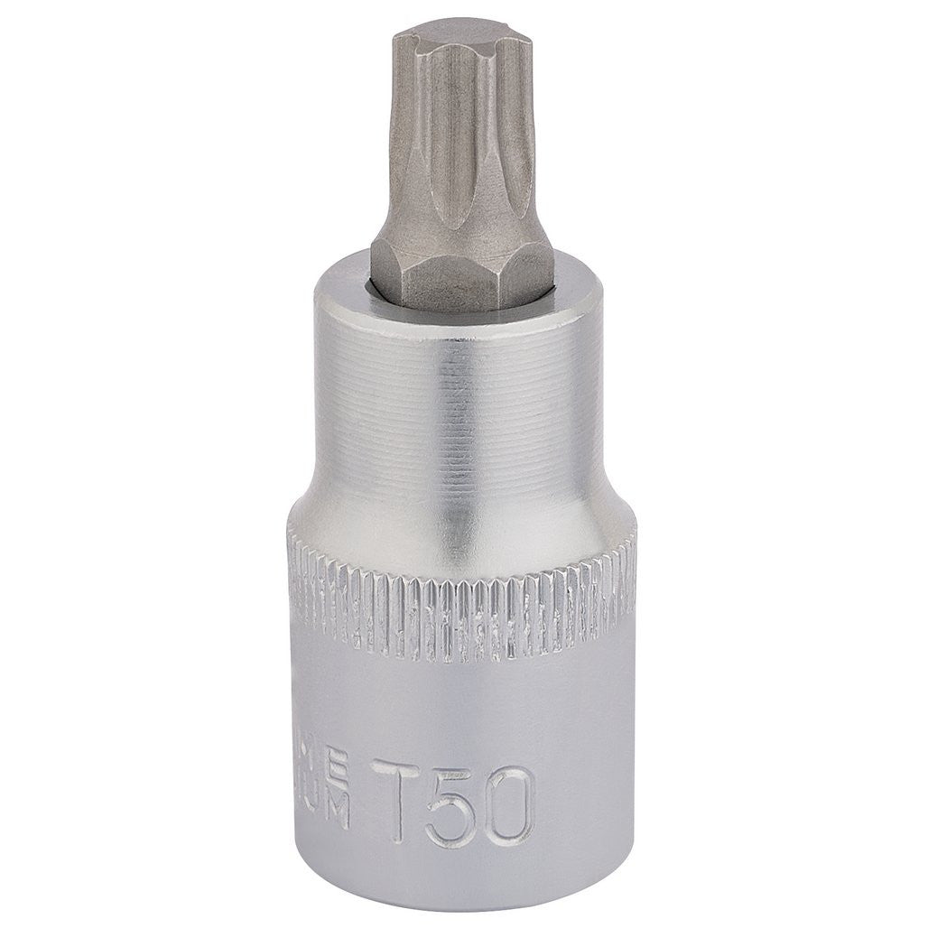 Draper Expert TX-STAR® Socket Bit, 1/2" Sq. Dr., T50 x 55mm 16317