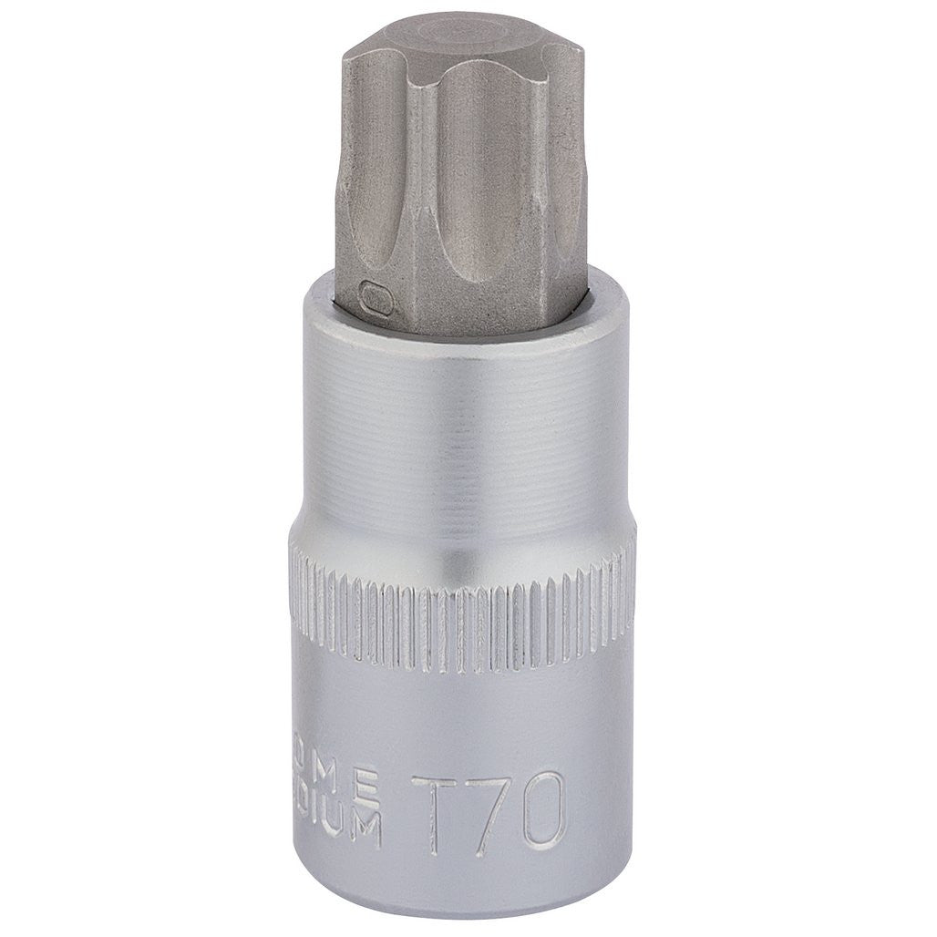 Draper Expert TX-STAR® Socket Bit, 1/2" Sq. Dr., T70 x 55mm 16325