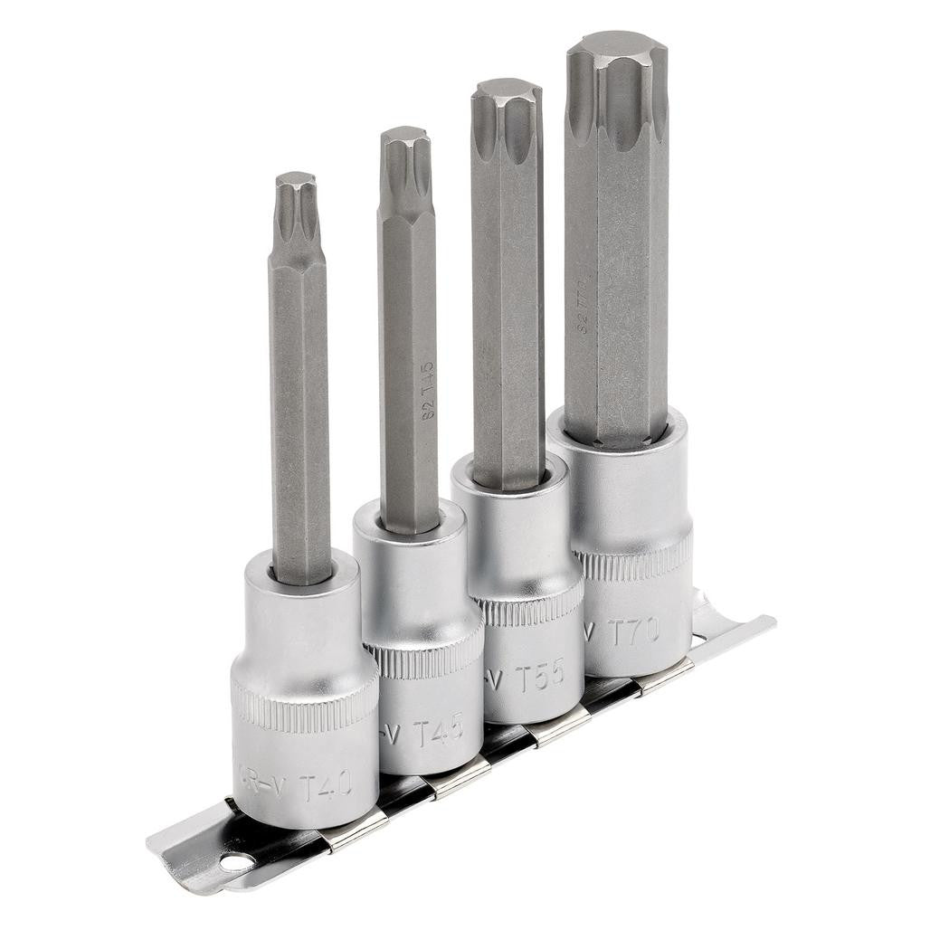 Draper Expert TX-STAR® Socket Bit Set, 1/2" Sq. Dr. (4 Piece) 16331