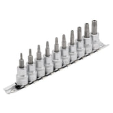 Draper Expert TX-STAR® Security Socket Bit Set, 3/8" Sq. Dr., 48mm (10 Piece) 16332