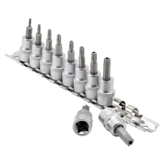 Draper Expert TX-STAR® Security Socket Bit Set, 3/8" Sq. Dr., 48mm (10 Piece) 16332