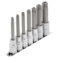 Draper Expert TX-STAR® Security Socket Bit Set, 1/2" Sq. Dr., 100mm (7 Piece) 16338