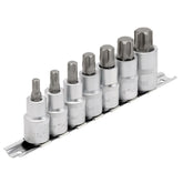 Draper Expert TX-STAR® Plus Socket Bit Set, 1/2" Sq. Dr., 55mm (7 Piece) 16341