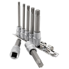 Draper Expert Ribe® Socket Bit Set, 3/8" & 1/2" Sq. Dr. (7 Piece) 16346