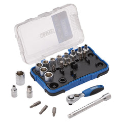 Draper Metric Socket Set, 1/4" Sq. Dr. (25 Piece) 16354