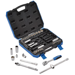 Draper Combined MM/AF Socket Set, 3/8" Sq. Dr. (39 Piece) 16361