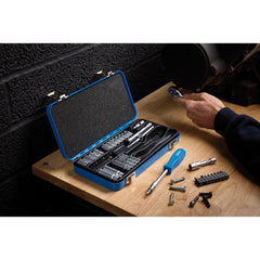 Draper Metric Socket Set in Metal Case, 1/4" Sq. Dr. (45 Piece) 16365