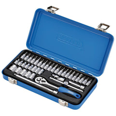 Draper Metric Socket Set in Metal Case, 1/4" Sq. Dr. (38 Piece) 16366