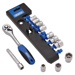 Draper Metric Socket and Ratchet Set, 3/8" Sq. Dr. (12 Piece) 16371