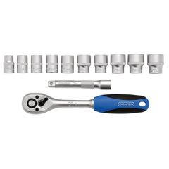Draper Metric Socket and Ratchet Set, 3/8" Sq. Dr. (12 Piece) 16371