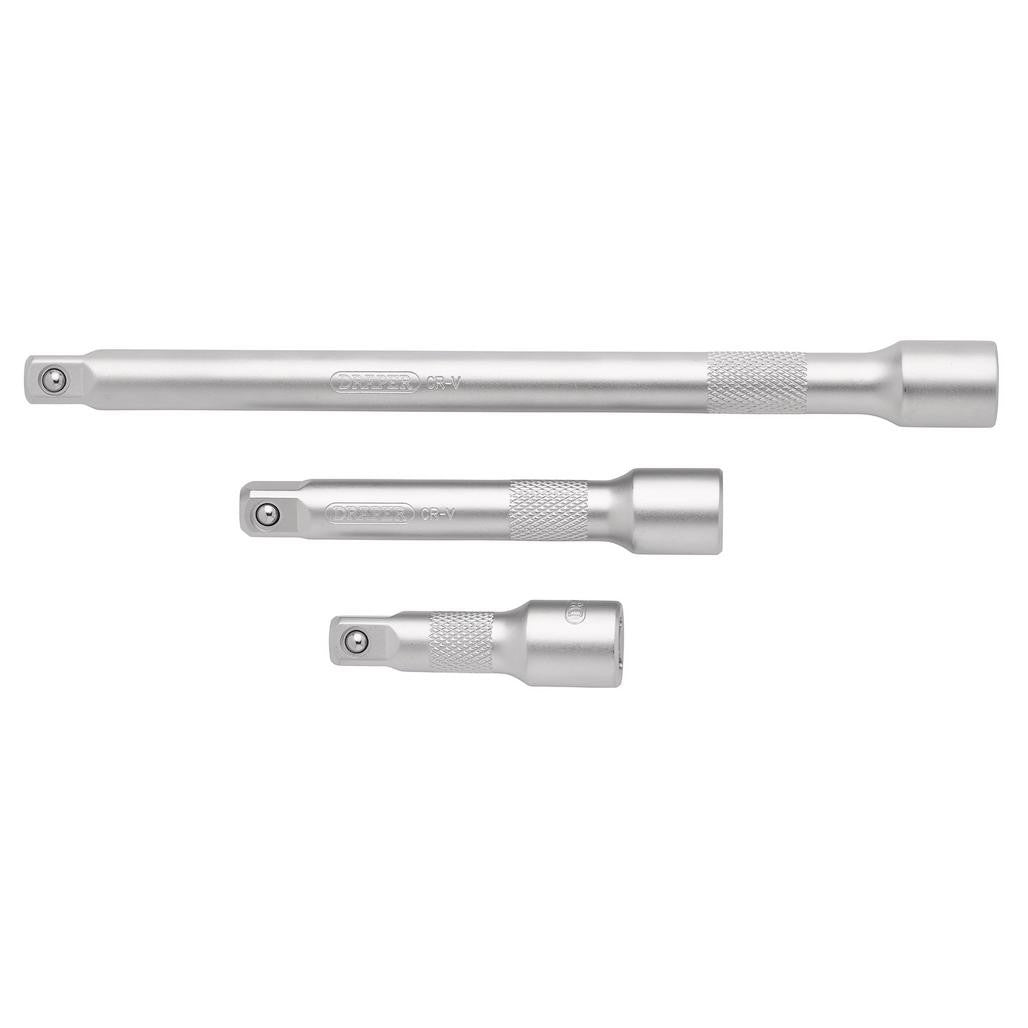 Draper Extension Bar Set, 1/2" Sq. Dr. (3 Piece) 16426