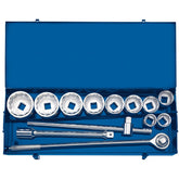 Draper Metric Socket Set in Metal case, 1" Sq. Dr. (13 Piece) 16441