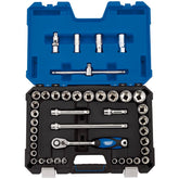Draper Expert Combined MM/AF Socket Set, 1/2" Sq. Dr. (41 Piece) 16453
